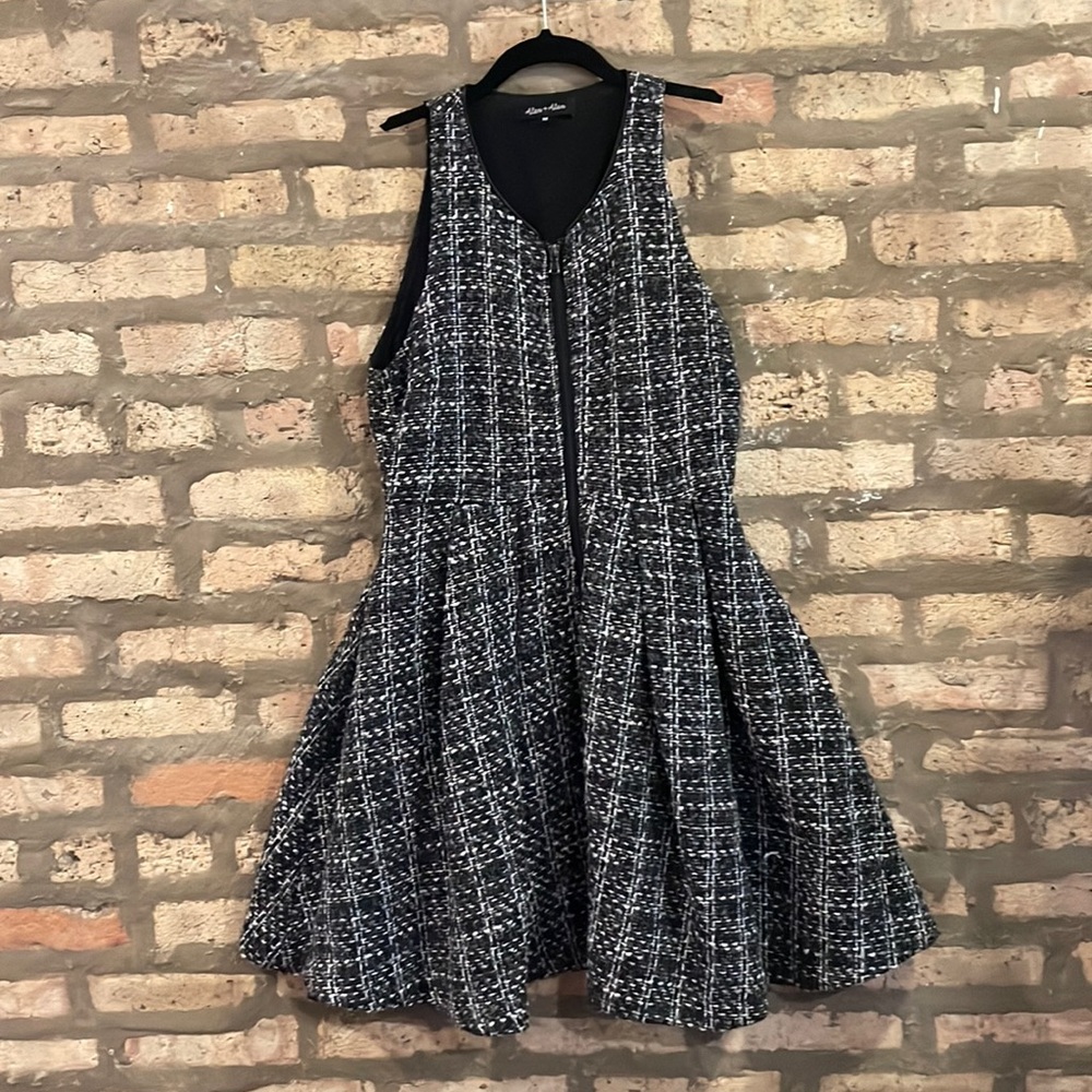 Alex & Alex Tweed Fit and Flare Sleeveless Dress size M